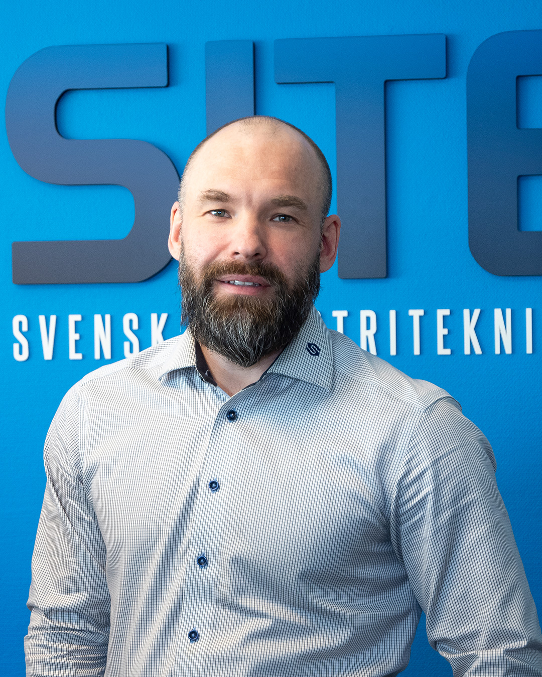 Pressbild på Fredrik Kroll VD på SITE Svensk Industriteknik