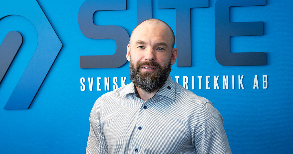 Pressbild på Fredrik Kroll VD på SITE Svensk Industriteknik