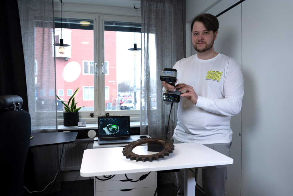 Victor Åström på SITE 3D skanning